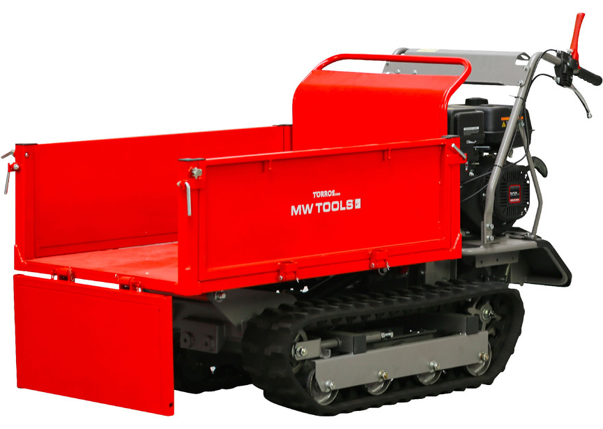 Minidumper à chenilles benne plateau basculante à ridelles 500KG 9CH 6+2R vitesses  Torros - 9