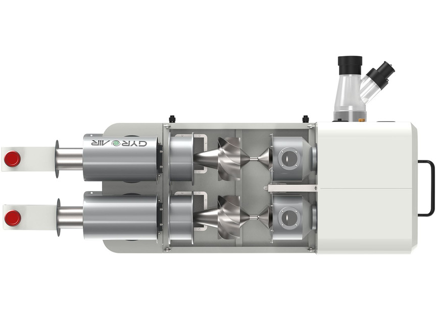 2 chambres de séparation coniques en inox