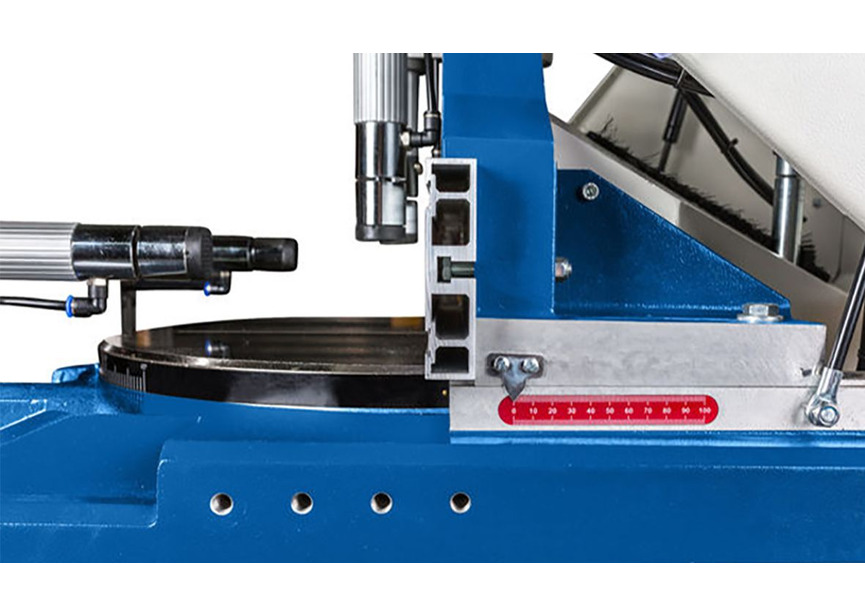 Tronçonneuse pour aluminium semi-automatique à lame ascendante 3 kW 400 V avec 2 lames circulaires ø500 mm 2347 tr/min Metallkraft - 4