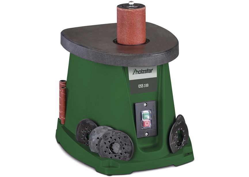 Ponceuse à broche oscillante ponçage max. 116 mm 0,45 kW 230V y comprise nombreux accessoires Holzstar