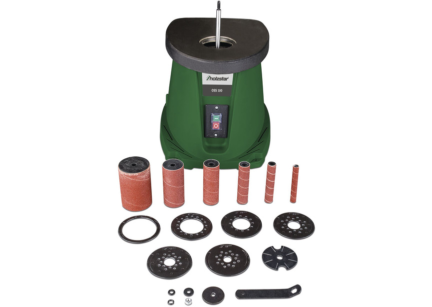 Ponceuse à broche oscillante ponçage max. 116 mm 0,45 kW 230V y comprise nombreux accessoires Holzstar - 4