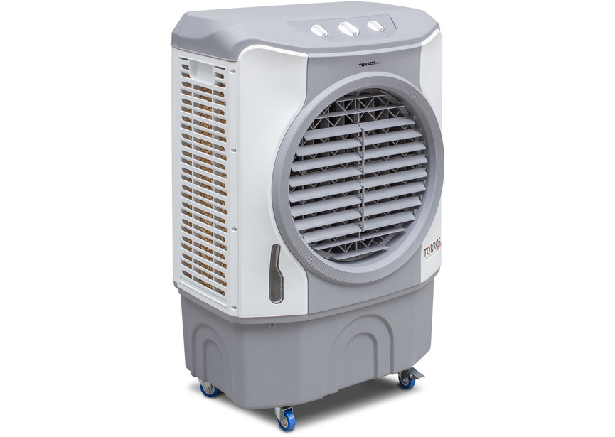Rafraîchisseur d'air évaporatif professionnel mobile 50m² 4000m³/h Torros