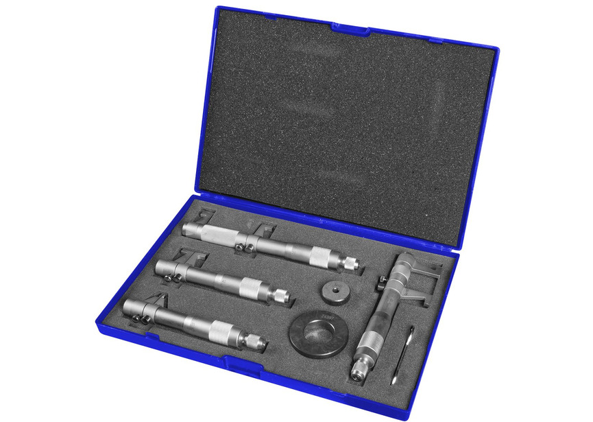 Jeu de micromètres d'intérieur 5 - 100 mm analogique 7 pcs MW Tools