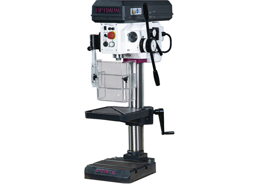 Perceuse d'établi professionnelle jusque ø 24 mm CM2 850W 400V 12 vitesses avance de perçage Optidrill