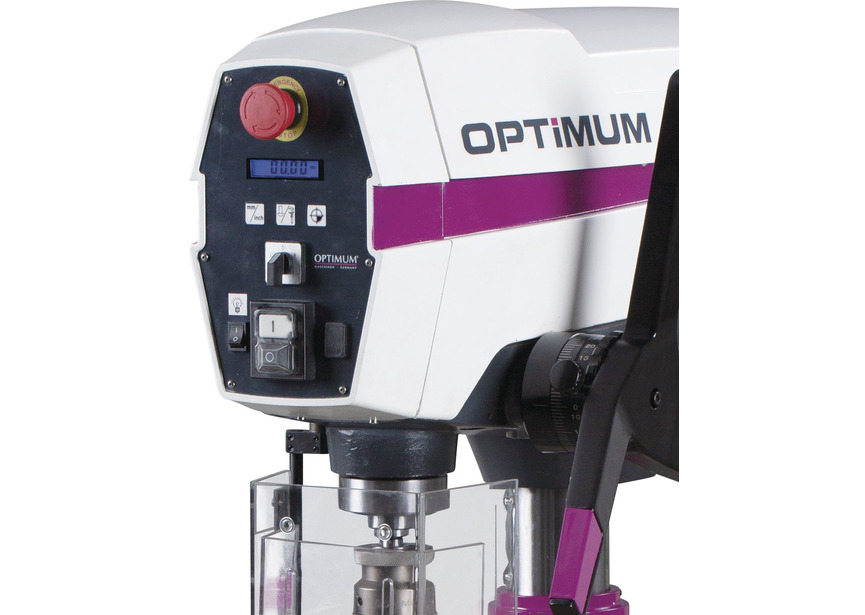 Perceuse d'établi moderne fonctionnelle jusque ø 25 mm CM3 750W 230V affichage digital vitesses Optidrill - 3