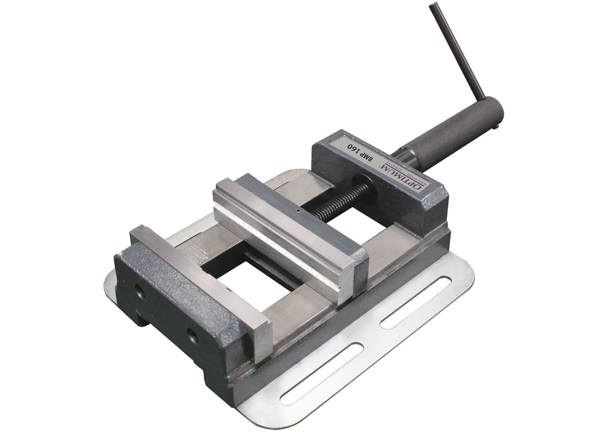 Étau de perçage universel avec surfaces rectifiées double mors à prisme largeur des mors 205 mm ouverture maximale 145 mm hauteur des mors 40 mm Optimum