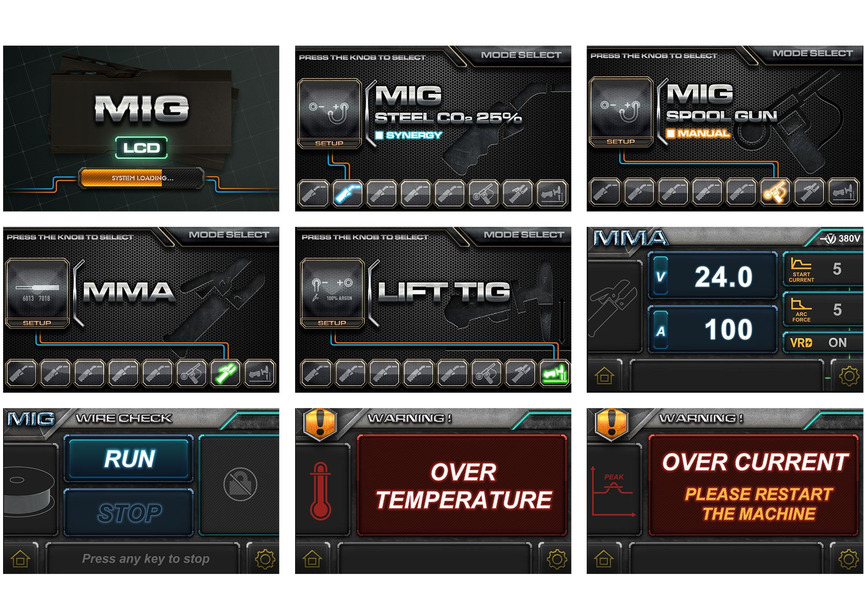 Poste à souder inverter MIG Synergie LCD 200 A + accessoires MW Tools - 8