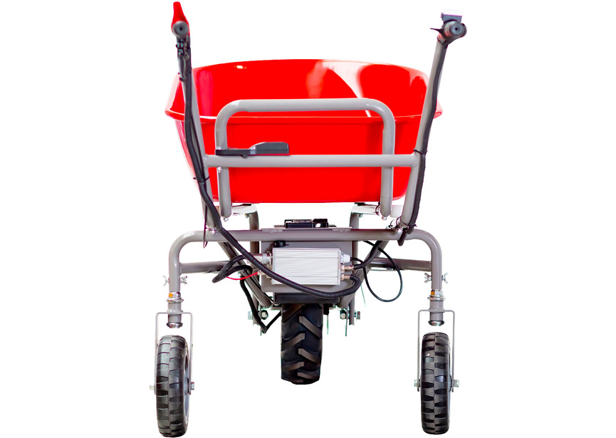 Brouette électrique châssis inclinable 115L 180KG - batterie 24V / 12Ah Torros - 6