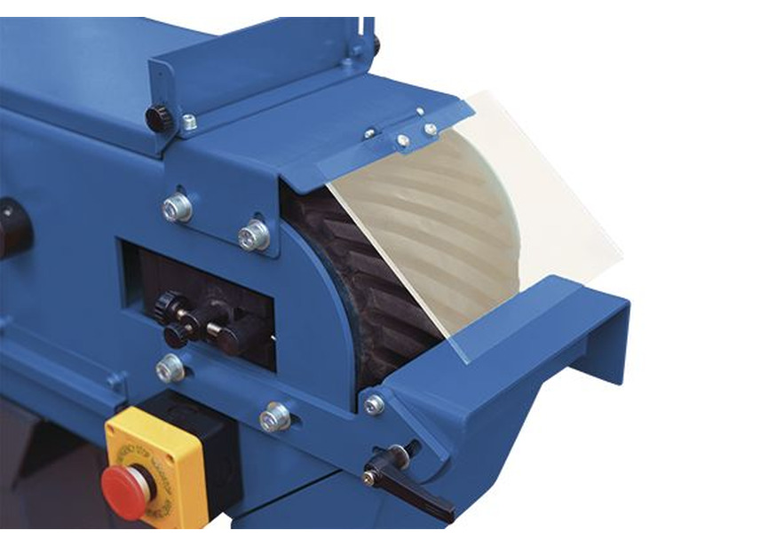 Ponceuse à bande pour métaux 75x2000 mm 36 m/s 3,3 kW 230V frein moteur arrêt d'urgence dia. roue motrice 240 mm Metallkraft - 2