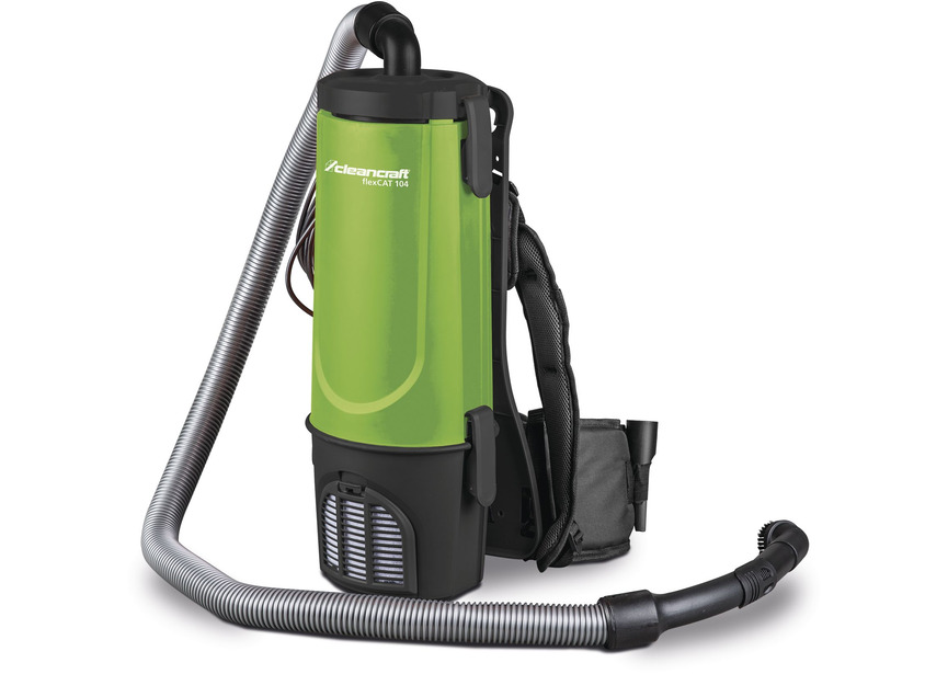 Aspirateur dorsal industriel confortable, pratique cuve plastique 4 litres 0,7 kW 230V Cleancraft