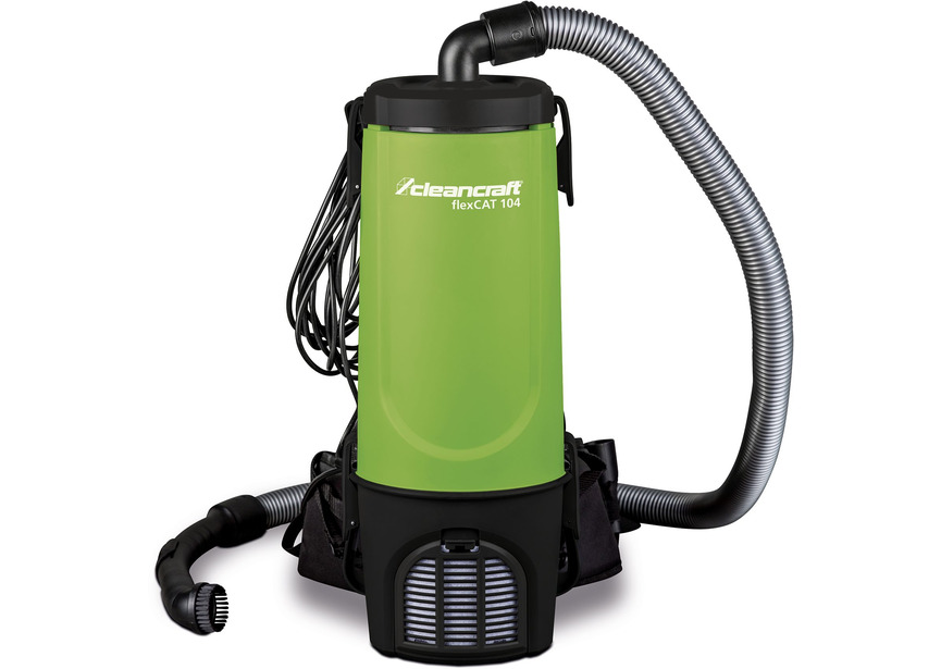 Aspirateur dorsal industriel confortable, pratique cuve plastique 4 litres 0,7 kW 230V Cleancraft - 8