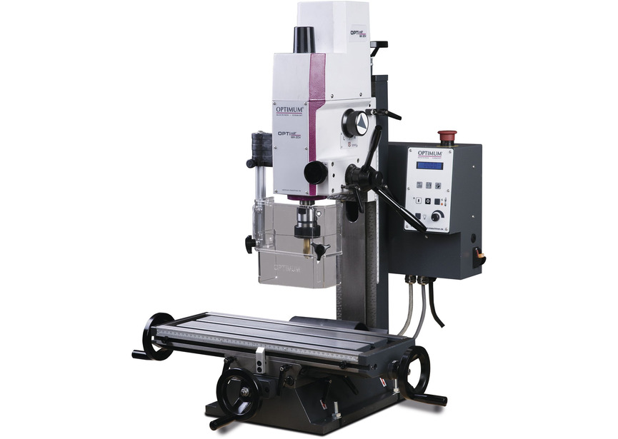Perceuse-fraiseuse X 280 Y 175 mm Z 280 mm CM2/M10 0,75 kW 230V vitesses variables Optimill