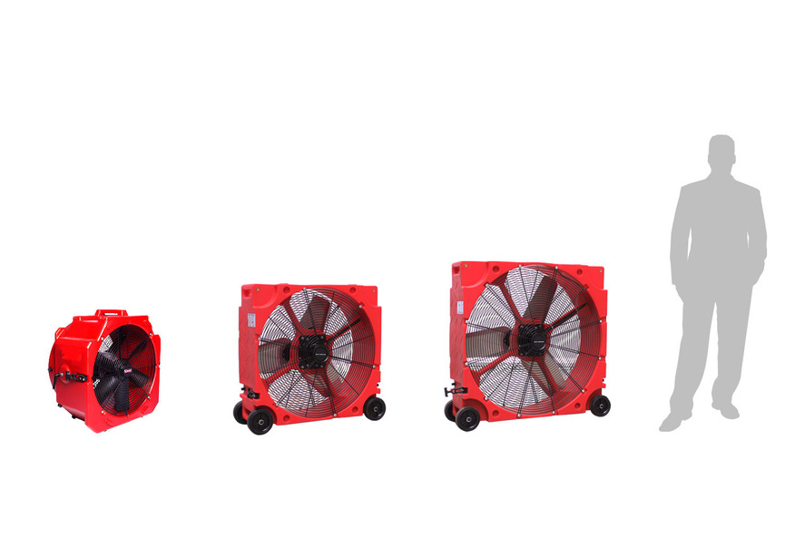Ventilateur mobile PE Ø600mm 180W 230V MW Tools - 7