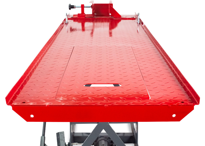 Pont moto manuel/mécanique mobile 450kg 2150x520 mm MW Tools - 7