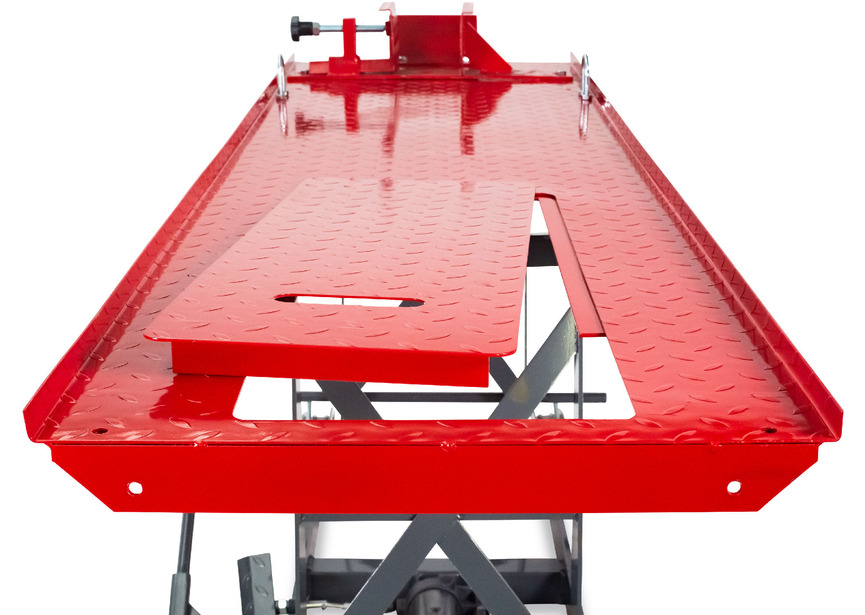 Pont moto manuel/mécanique mobile 450kg 2150x520 mm MW Tools - 8