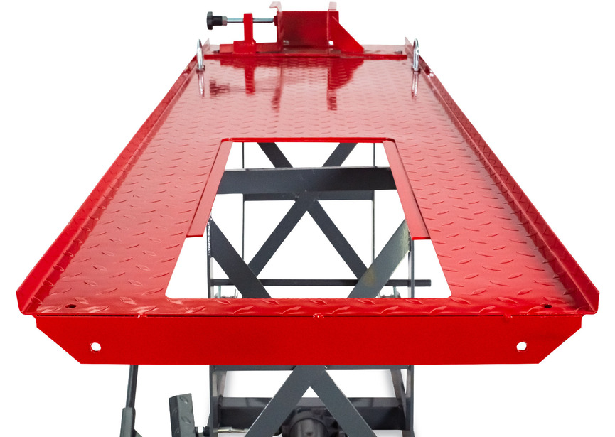 Pont moto manuel/mécanique mobile 450kg 2150x520 mm MW Tools - 9