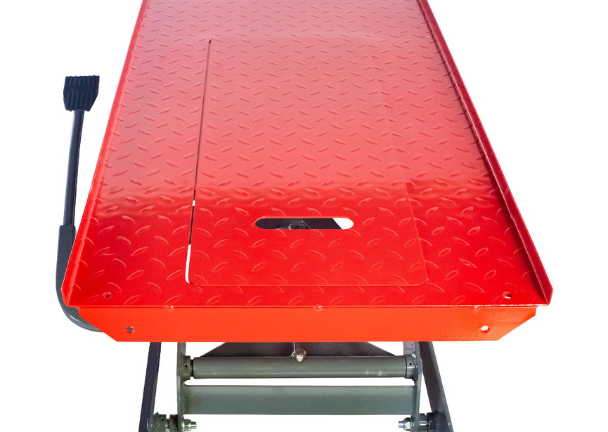 Pont moto manuel/mécanique mobile 450kg 2150x520 mm MW Tools - 12