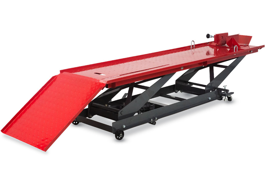 Pont moto manuel/mécanique mobile 450kg 2150x520 mm MW Tools - 2