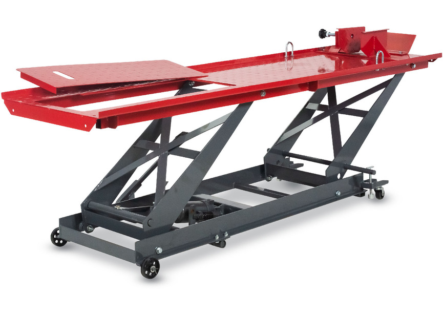 Pont moto manuel/mécanique mobile 450kg 2150x520 mm MW Tools - 5