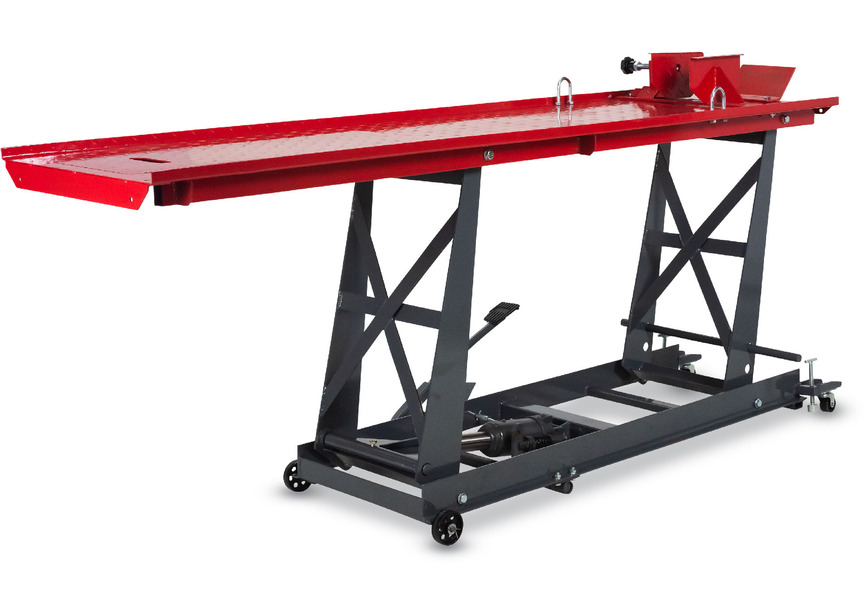 Pont moto manuel/mécanique mobile 450kg 2150x520 mm MW Tools - 4