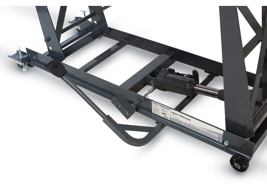 Pont moto manuel/mécanique mobile 450kg 2150x520 mm MW Tools - 14