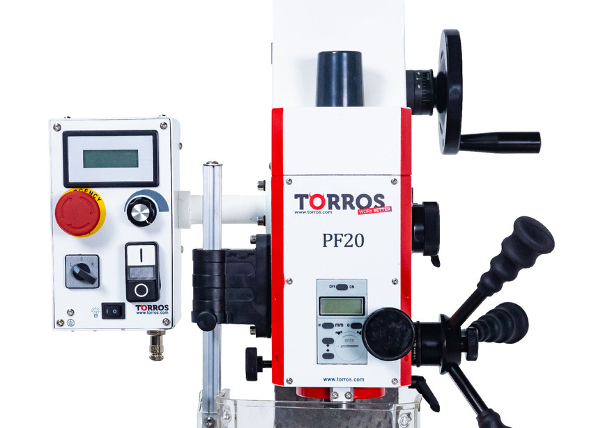 Perceuse-fraiseuse X 280 Y 175 mm Z 280 mm CM2/M10 0,85 kW 230V vitesses variables Torros - 3