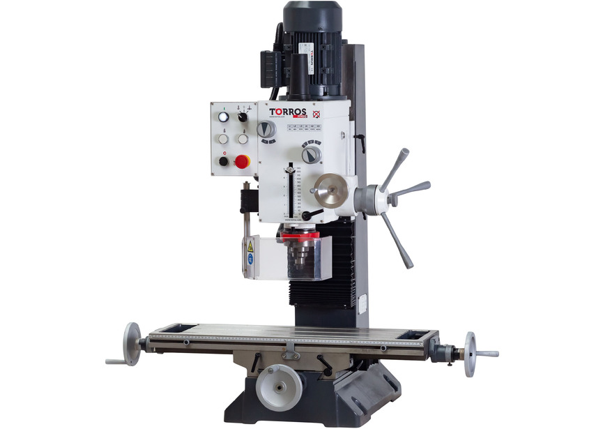 Perceuse-fraiseuse X 450 mm Y 200 mm Z 430 mm CM4/M16 1,1 kW 230V fonction de taraudage Torros - 3