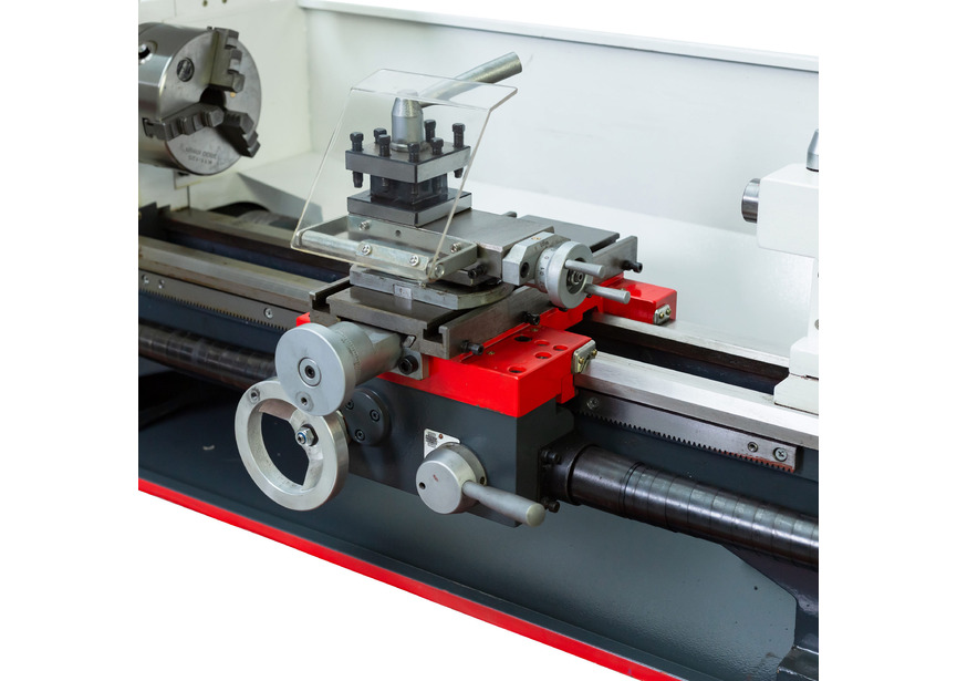 Tour à métaux d'établi hauteur des pointes 125 mm entre-pointes 550 mm alésage 26 mm 0,75 kW 230V 6 vitesses Torros - 8