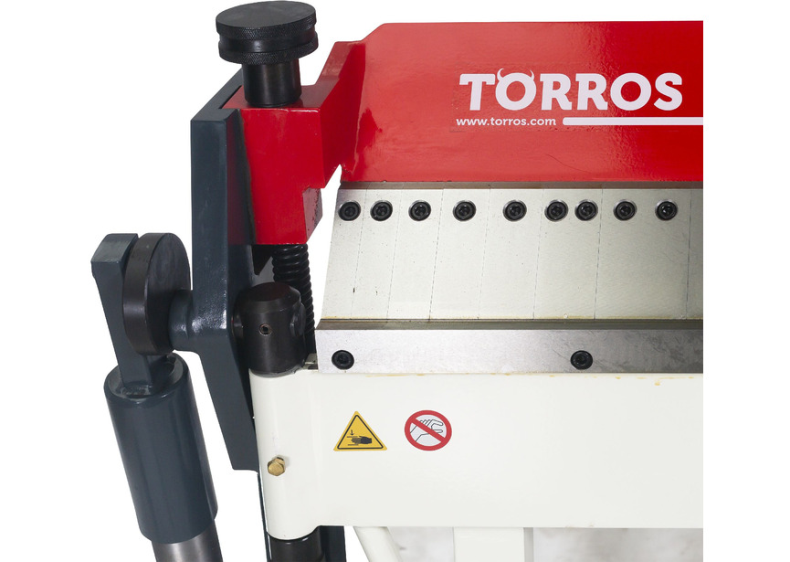 Plieuse de tôle manuelle et à pied largeur du travail 1020 mm 0-135° épaisseurs jusque 2,5 mm segments en haut incl. butée de longueur Torros - 4