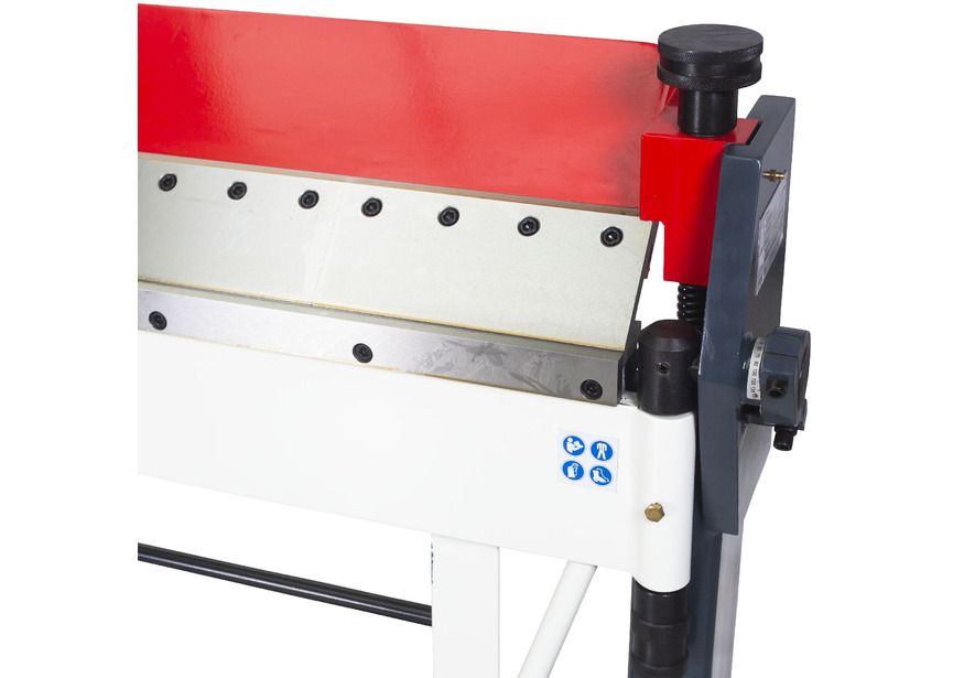 Plieuse de tôle manuelle et à pied largeur du travail 1020 mm 0-135° épaisseurs jusque 2,5 mm segments en haut incl. butée de longueur Torros - 3
