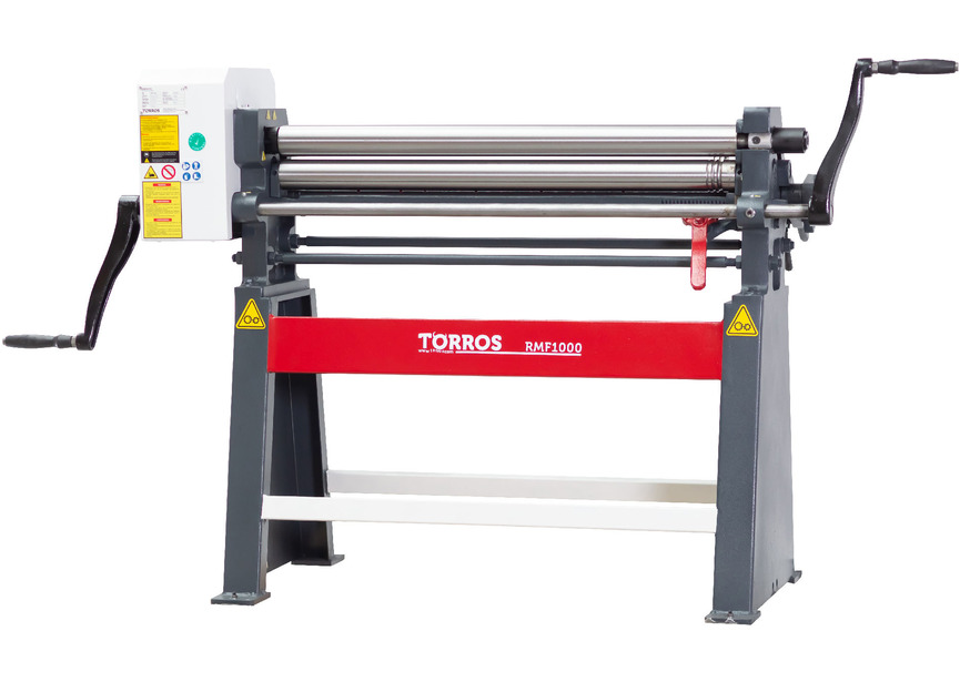 Rouleuse de tôle manuelle 3 rouleaux | 1050 mm - 2 mm | 300 kg - usage industriel Torros