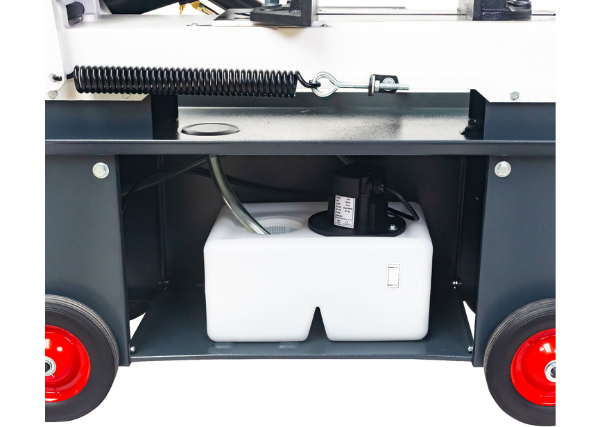 Scie à ruban mobile pour métaux 0-45° capacité de coupe ronde 178 mm 0,75 kW 230V 3 vitesses système d'arrosage Torros - 11
