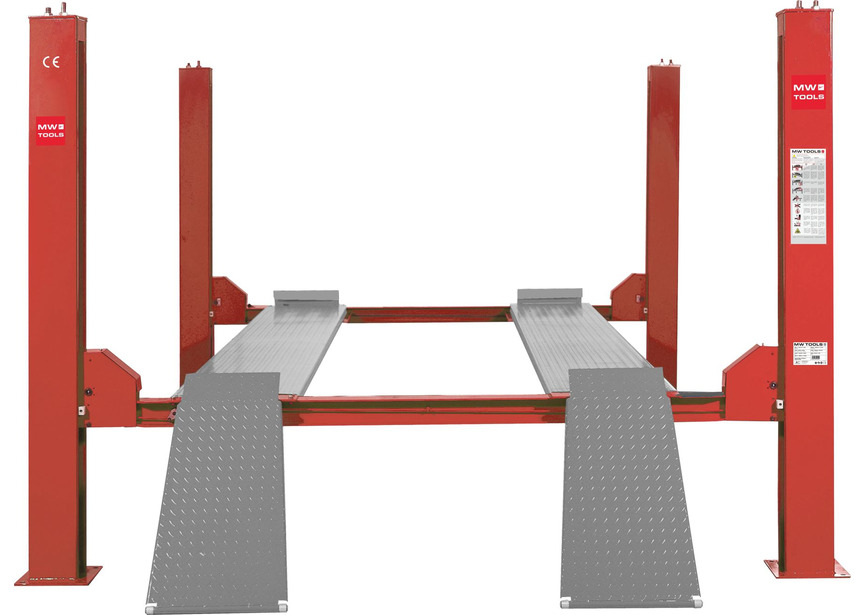 Pont hydraulique 4 colonnes 3,5T 230V MW Tools