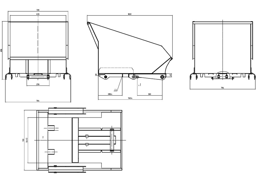 Minidumper hydrostatique à chenilles avec pelle 80KG benne basculante 500KG 9CH à démarrage électrique  Torros - 7