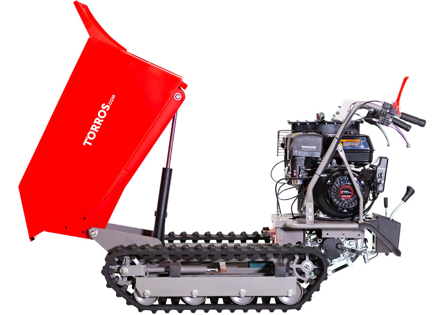 Minidumper à chenilles benne basculante 500KG 9CH 6+2R vitesses à démarrage électrique  Torros - 8