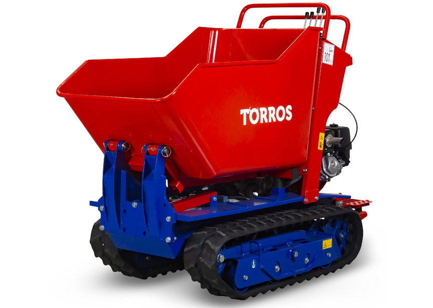 Minidumper Honda hydrostatique à chenilles avec benne basculante 800 kg - Moteur 9 CH Torros