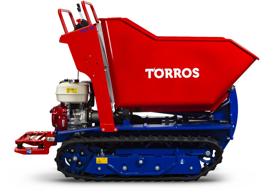 Minidumper Honda hydrostatique à chenilles avec benne basculante 800 kg - Moteur 9 CH Torros - 8
