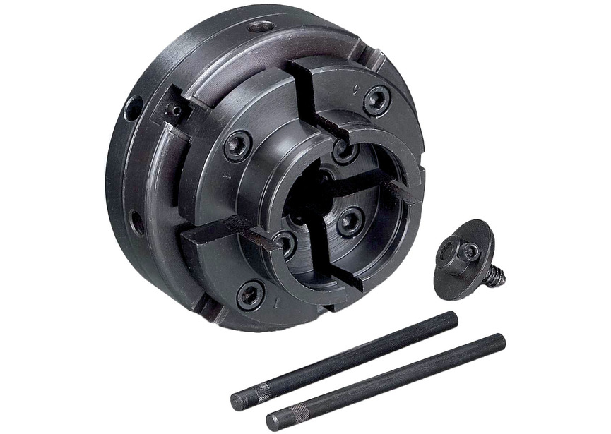 Pack tour à bois 200x305mm + mandrin 4 mors 100 mm + jeu 8 burins + mandrin à couronne + arbre Holzstar - 3