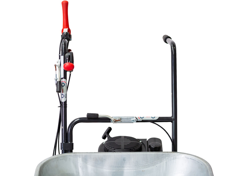 Brouette à moteur thermique avec benne en acier galvanisé 100L 200KG 3,2CH 1+1R vitesses  Torros - 15
