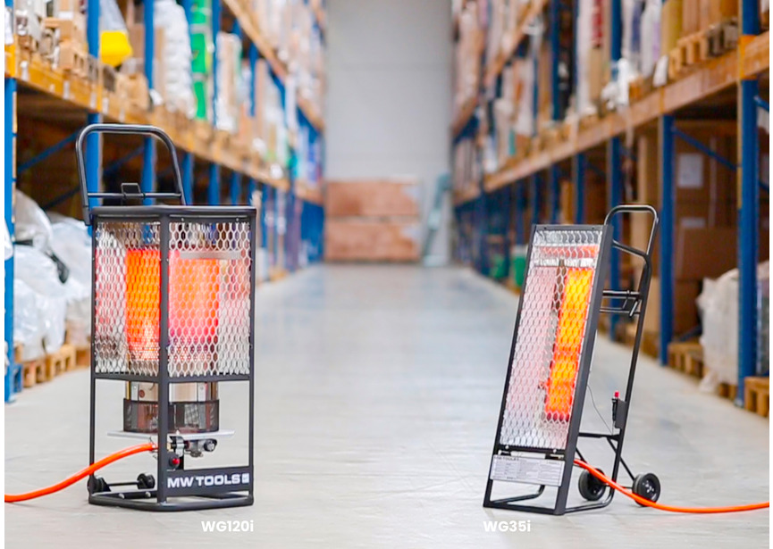 Chauffage au gaz radiant infrarouge 10kW mobile MW Tools - 8