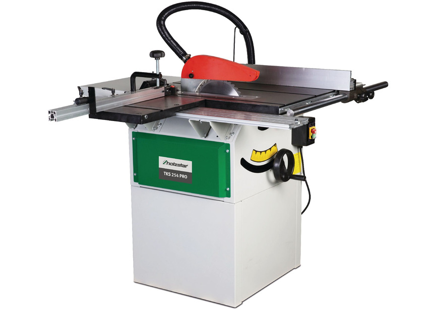 Scie circulaire sur table stationaire hauteur de coupe 80 mm 1,5 kW 230V y comprise lame de scie circulaire dia. 254 mm Holzstar