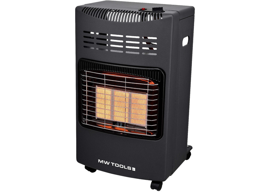Chauffage d'appoint radiant infrarouge au gaz 4200 Watts mobile puissance réglable MW Tools