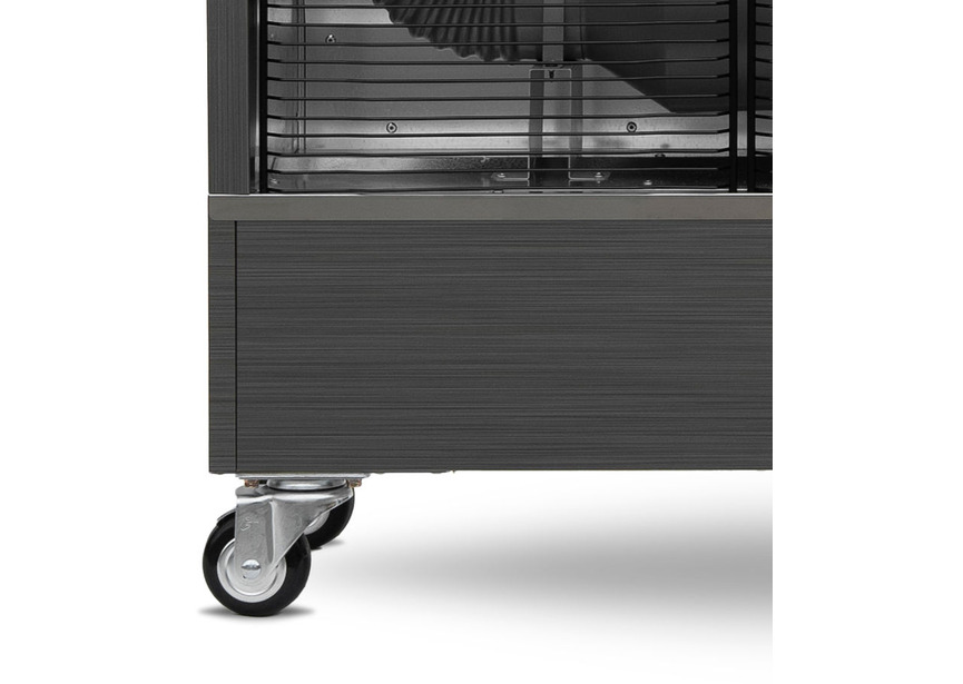 Chauffage Radiateur fioul professionnel mobile radiant infrarouge 17,4 kW motif en acier inoxydable 500-1600 m³ Wifi Hipers - 5