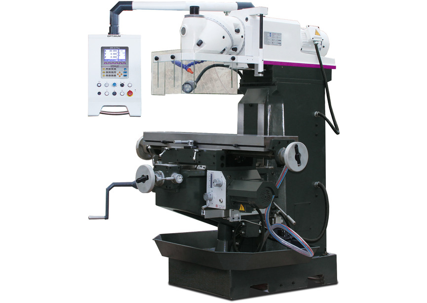 Fraiseuse universelle type Huron X 600 mm Y 270 mm Z 380 mm avance mécanique longitudinale tranversale ISO40 Optimill