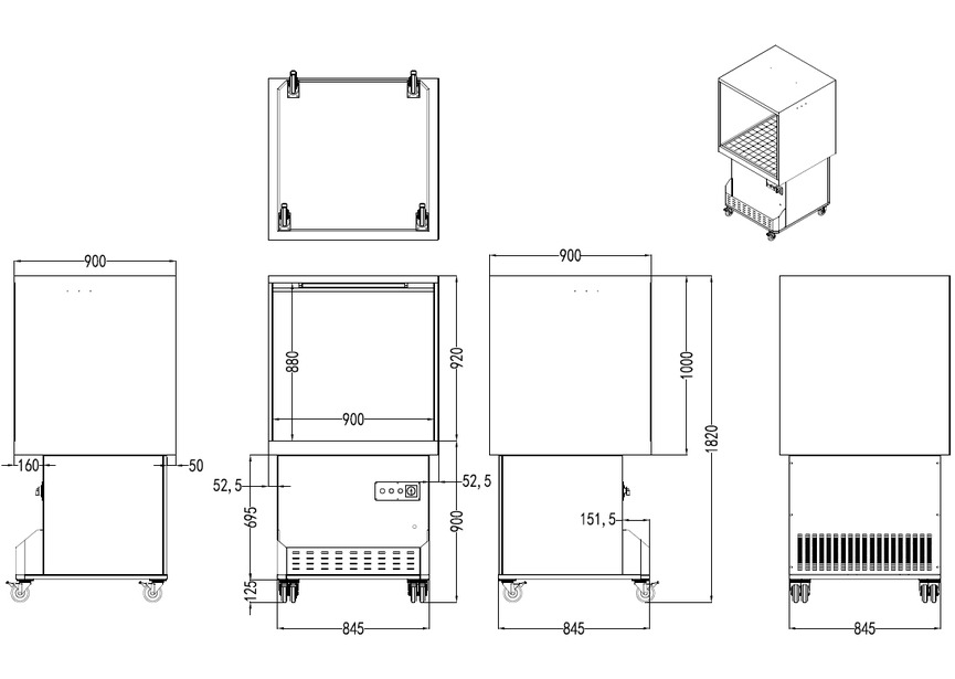 Cabine de peinture mobile avec système d'aspiration 230 V MW Tools - 8