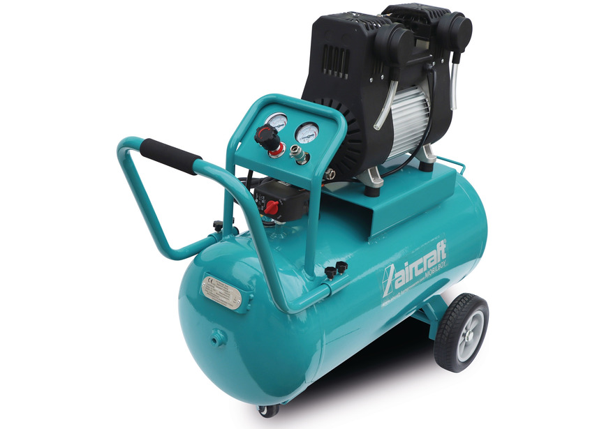 Compresseur mobile silencieux sans huile cuve 90 L 1,55 kW / 2,10 Ch 320 L/min 8 bars 230V Aircraft - 6