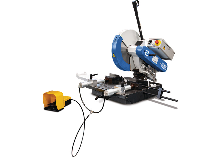 Tronçonneuse pour aluminium avec étau pneumatique  2,2 kW 400 V lame circulaire ø400 mm 3000 tr/min Metallkraft