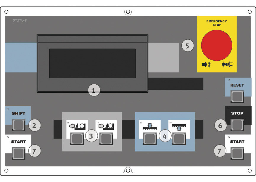 Scie à ruban semi-automatique pour métaux -60/+45° capacité 300 mm 2,4 kW 400V variateur de fréquence 20-100 m/min Metallkraft - 5
