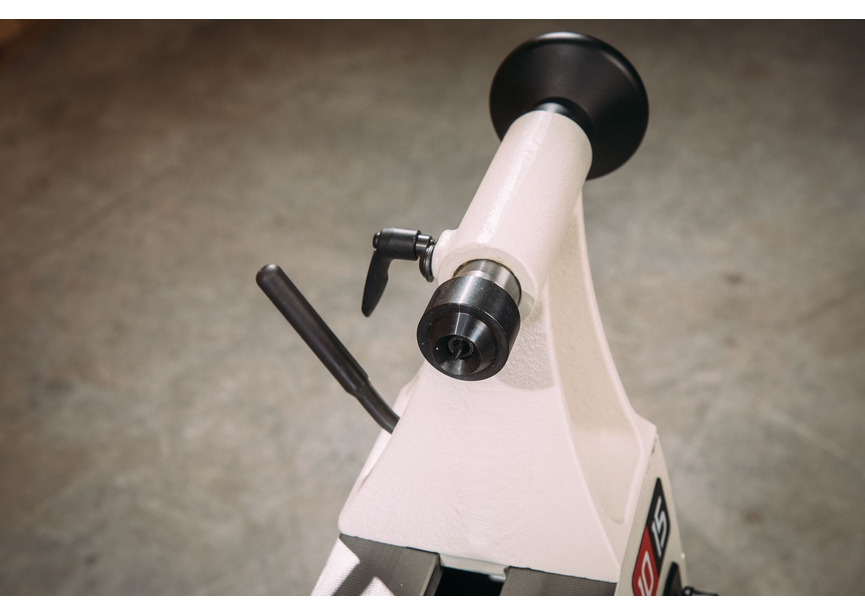 Tour à bois diamètre de tournage 254 mm entre-pointes 368 mm 0,6 kW 230V vitesses variables Jet - 5