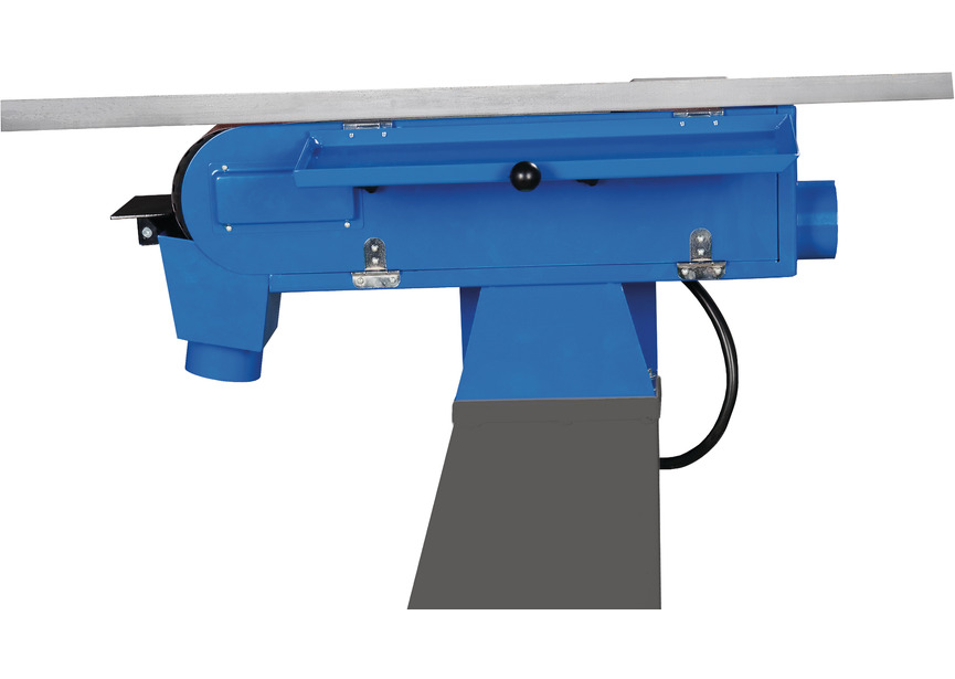 Ponceuse à bande pour métaux 75x2000 mm 18-36 m/s 3/4 kW 400V arrêt d'urgence avec aspiration intégrée Metallkraft - 5